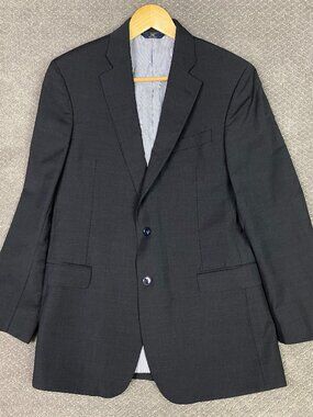 Brooks Brothers Blazer Sport Coat Mens 40R Charcoal Gray Explorer Fitzgerald Fit